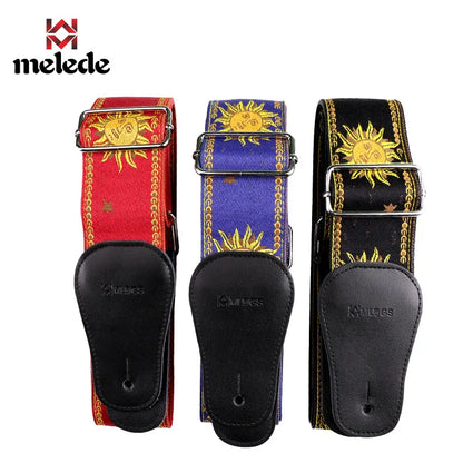 High-Quality Cotton Guitar Strap – Adjustable Length, 6.2cm Wide for Acoustic Guitar & Electric Bass