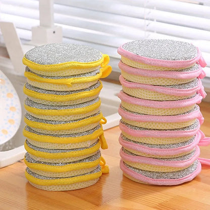 Double-Sided Dishwashing Sponges - Multi-Pack Kitchen Cleaning Brush for Pots, Pans & Dishes