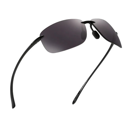 JIM Ultralight Sport Sunglasses – TR90 Rimless Frame for Men & Women, Ideal for Running, Fishing, Cycling, and Driving
