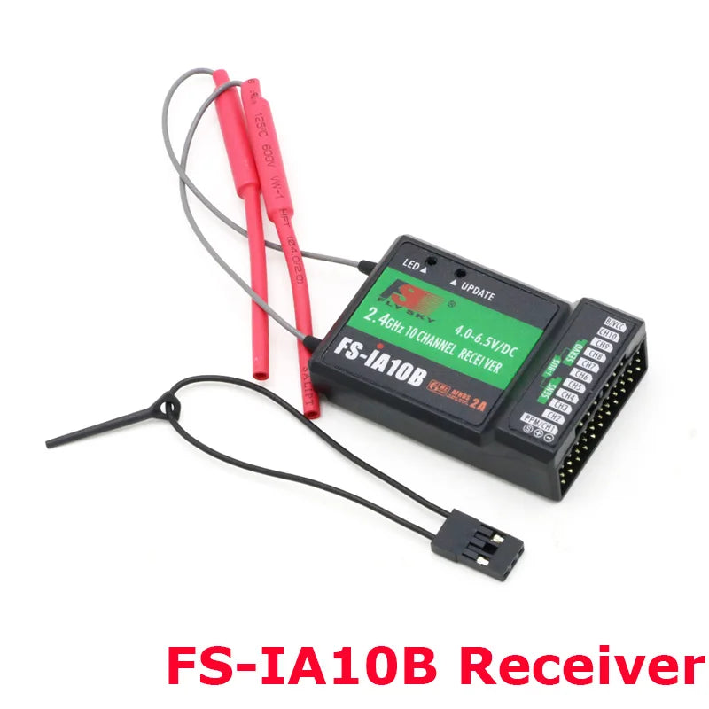 Flysky FS-GT5 2.4G 6CH Transmitter – FS-BS6 Receiver with Built-in Gyro & Fail-Safe for RC Car & Boat
