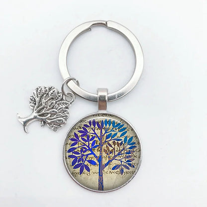 Tree of Life Keychain – Vintage Handmade Fashion Key Ring Jewelry Gift for Men & Women Party & Everyday Use Accessories
