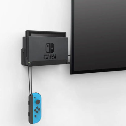 Monzlteck Wall Mount for Nintendo Switch – Original & OLED Dock Holder, Metal Gaming Accessory for TV Setup