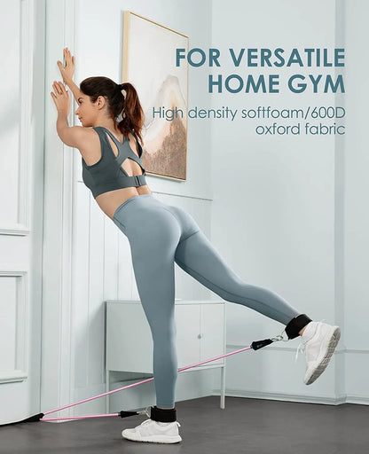 300lb Booty Resistance Band Set – Elastic Workout Harness for Home, Gym, Training & Dumbbell Exercises
