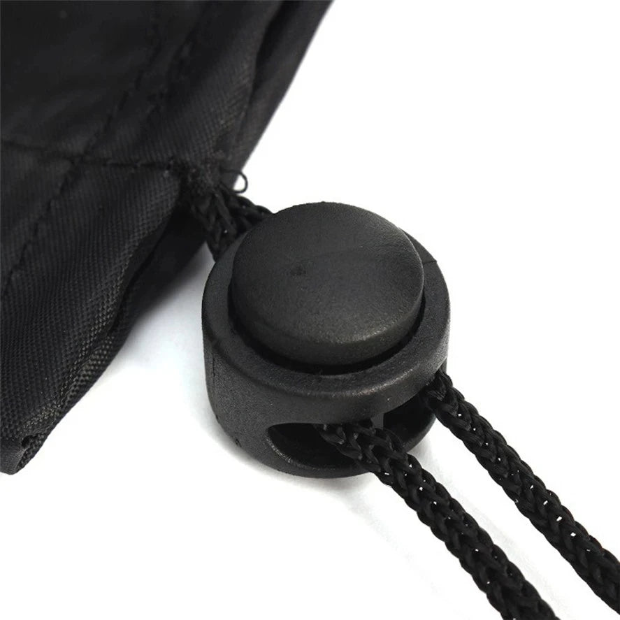 Stackable Chair Dust Cover — Waterproof Black Storage Bag for Garden & Terrace Furniture Protection