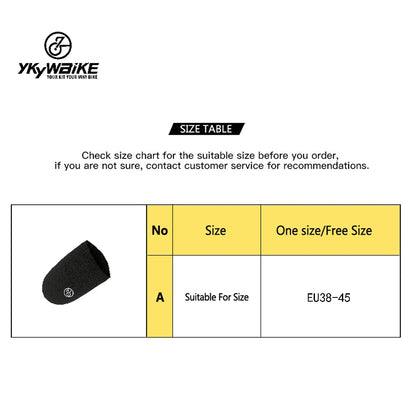 YKYKBIKE Winter Bicycle Toe Covers – Rainproof & Windproof Bike Shoe Covers for Cycling Overshoes & Road Booties
