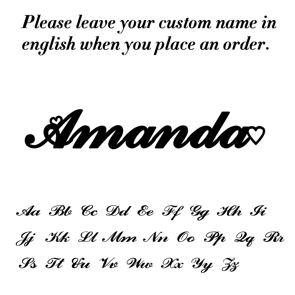 Sipuris Custom Name Necklace - Personalized Gold Stainless Steel Choker Jewelry Gift for Women & Men Wedding Style