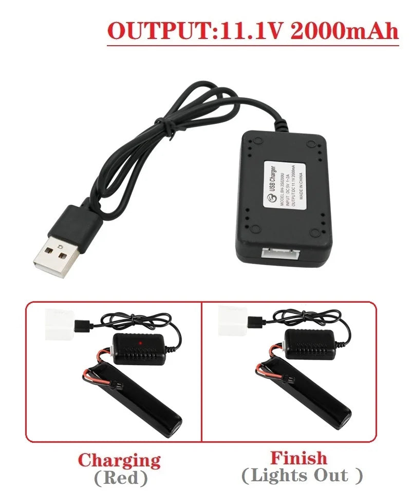 11.1V 3S LiPo Battery Charger - Balance Charger for 500mAh, 1500mAh & 2000mAh RC Hobby Batteries