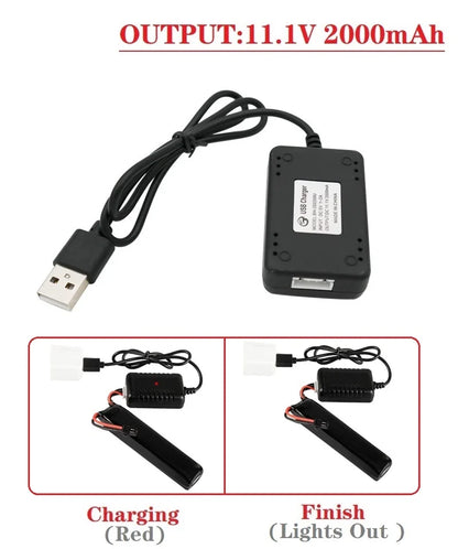11.1V 3S LiPo Battery Charger - Balance Charger for 500mAh, 1500mAh & 2000mAh RC Hobby Batteries