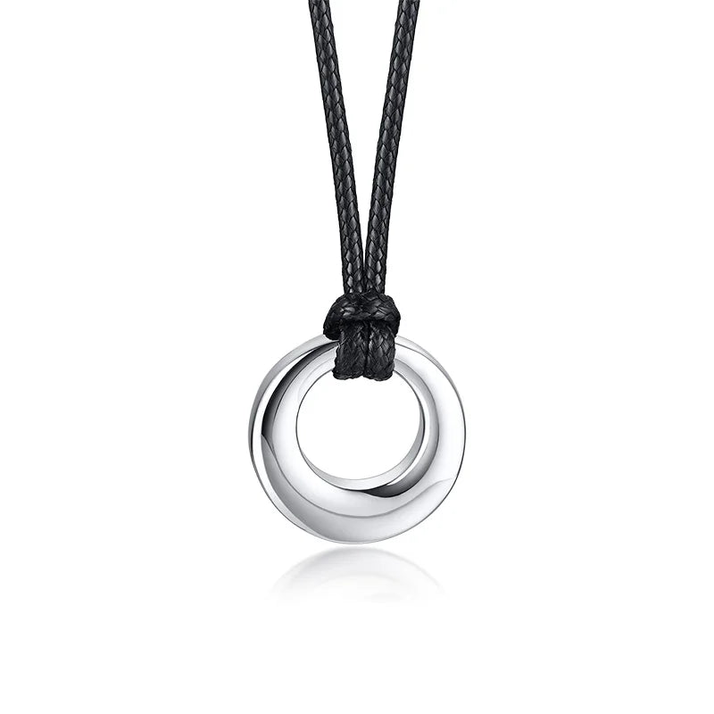 Circle of Life Eternity Love Karma Necklace – Memorial Pendant Ashes Jewelry for Women & Men, Keepsake Cremation Bracelets