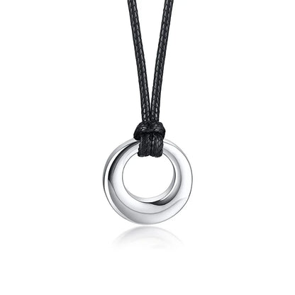 Circle of Life Eternity Love Karma Necklace – Memorial Pendant Ashes Jewelry for Women & Men, Keepsake Cremation Bracelets