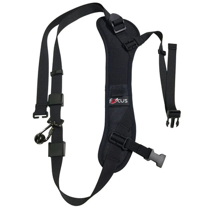 High-Quality Focus F-1 Shoulder Camera Strap – Quick Carry Soft Sling Neck Belt for DSLR Cameras, Black