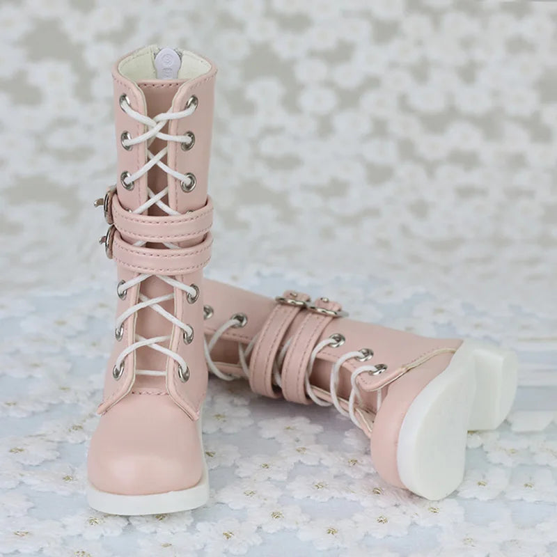 1/4 MSD & 1/3 SD BJD Leather Shoes – Fashion Martin High Boots for Dollfie, DREAM, MID, DK, SOOM, DOD Dolls
