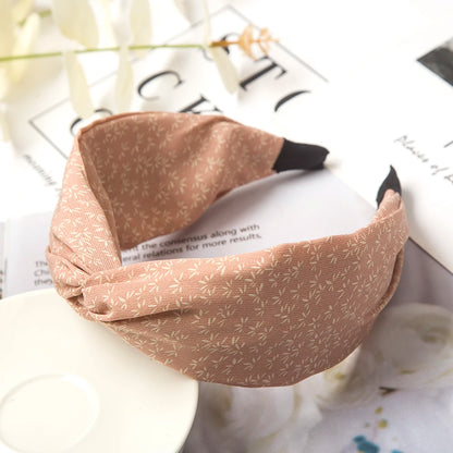 Fashion Leopard Print Headband — Wide Cross Elastic Bow Hairband for Women & Girls Hair Accessories