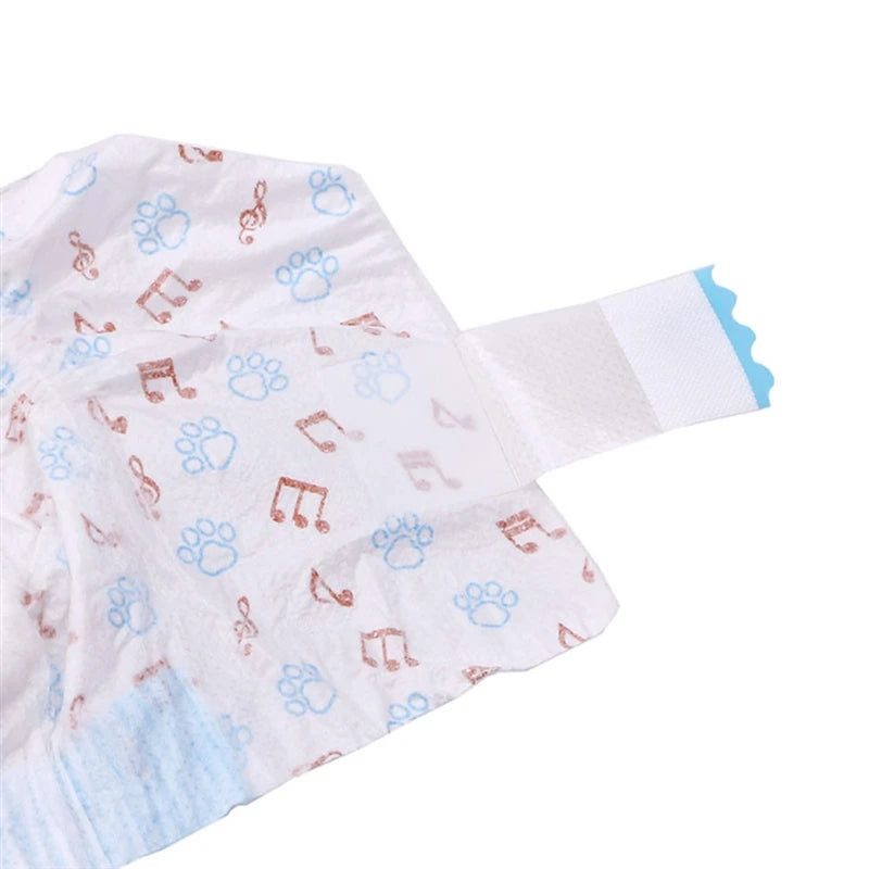 10/12PCS Super Absorbent Dog Diapers – Disposable Leak-Proof Puppy Nappies for Male & Female Dogs