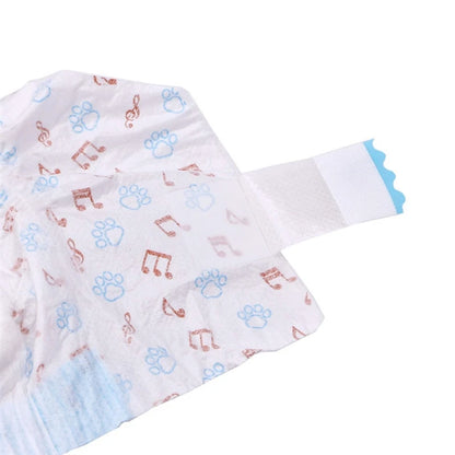 10/12PCS Super Absorbent Dog Diapers – Disposable Leak-Proof Puppy Nappies for Male & Female Dogs