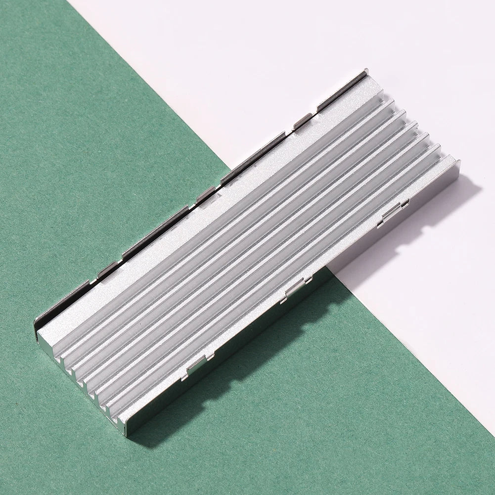 M.2 SSD HeatSink Aluminum Radiator - Thermal Cooling Pad for NVME NGFF M.2 2280 SSD, Desktop PC & PS5
