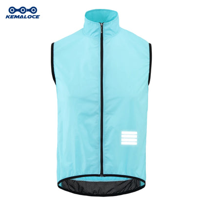 KEMALOCE 2023 Cycling Vest - Navy Blue Windproof Sleeveless Bicycle Gilet, Lightweight MTB Sports Wind Vest for Men