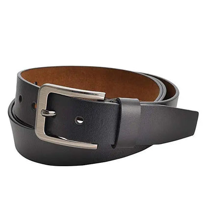 CEXIKA 2024 Men’s Genuine Leather Belt – Luxury Designer Waist Belt (140-170cm, High Quality Split Leather)