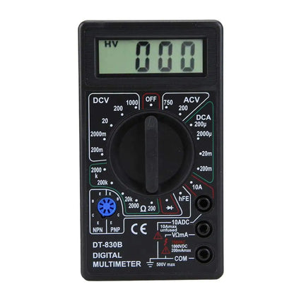 DT830B Digital Multimeter - LCD AC/DC Voltmeter Ammeter Ohm Tester 750/1000V