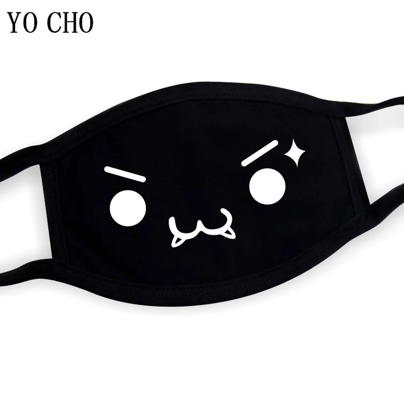 YO CHO Unisex Cotton Dust Mouth Mask – Anime Cartoon Respirator, Warm Mouth Muffle, Perfect Birthday Party Gift