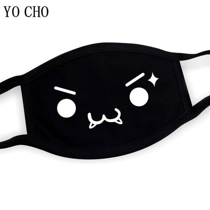 YO CHO Unisex Cotton Dust Mouth Mask – Anime Cartoon Respirator, Warm Mouth Muffle, Perfect Birthday Party Gift