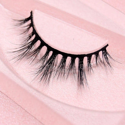 Visofree 3D Mink Eyelashes – Thick Handmade Full Strip Cruelty-Free False Lashes for Makeup M56