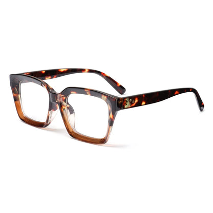 Fashion Oversized Square Reading Glasses for Men & Women – Large Frame Presbyopia Eyewear, Diopter +1.0 to +3.0