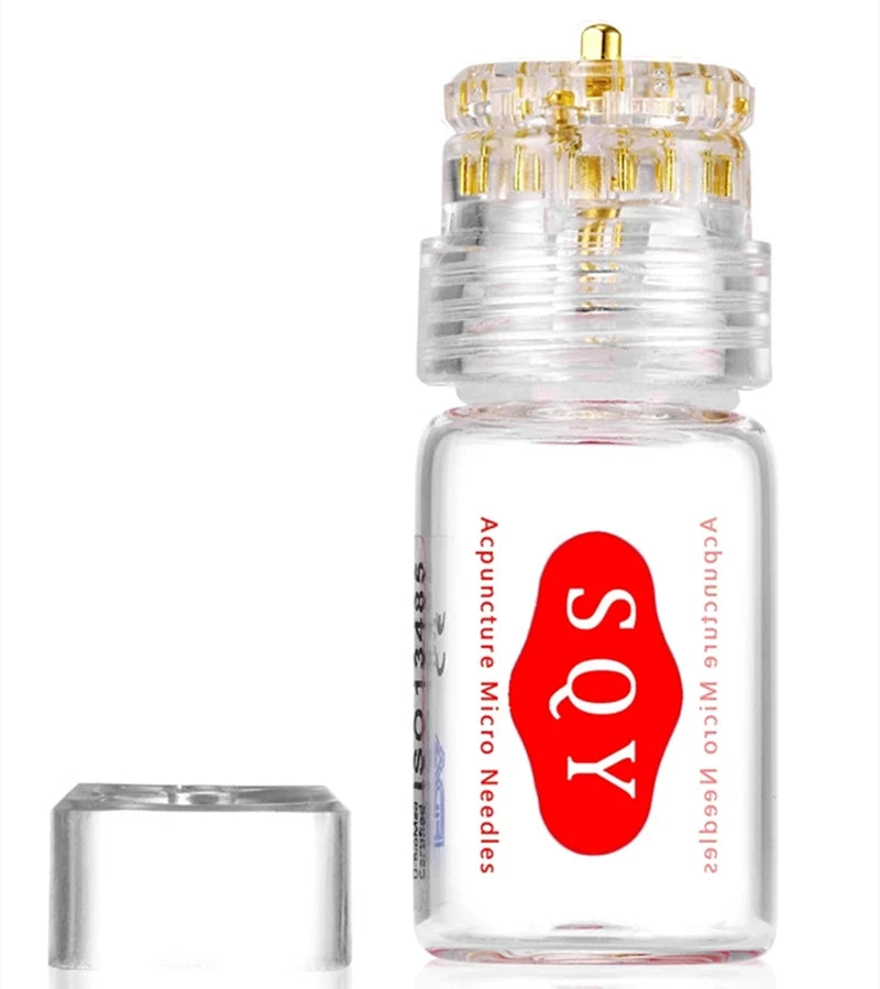 SQY 20-Pin Titanium Needle Tips for Derma Stamp - Reusable Anti-Aging & Whitening Skin Care Serum Tool