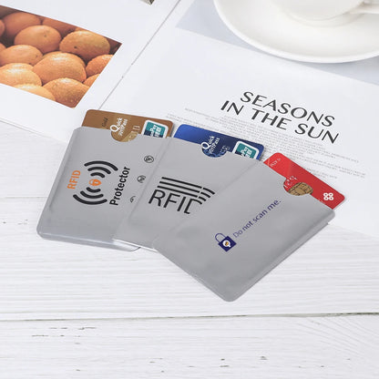 10PCS RFID Credit Card Protector Sleeves – Anti-Theft Blocking Skin Case Covers for Bank Cards, New Hot Sale