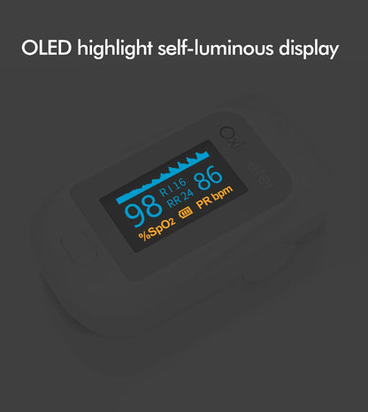 Portable Professional Finger Pulse Oximeter – Digital OLED Blood Oxygen, Heart Rate Health Monitor Tool