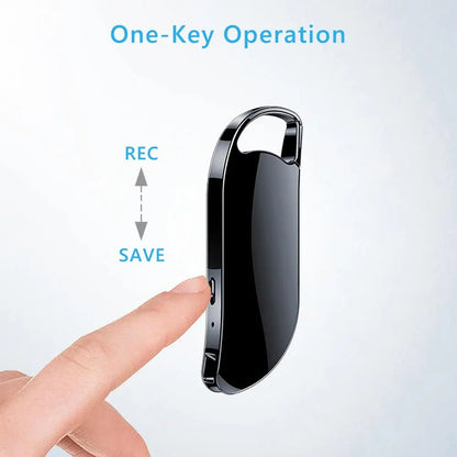 V11 Smart Audio Mini Voice Recorder - 32GB/64GB USB Drive Dictaphone with Voice Activation, Keychain Audio Recording for Meetings and Business