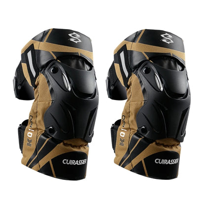Cuirassier Motorcycle Knee Pads - Reflective Motocross MX Protective Guards Racing Leg Protection Gear