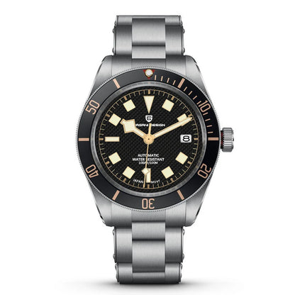 PAGANI DESIGN 2025 BB58 Men's Watch – Retro Automatic NH35A Mechanical, Luxury 100M Waterproof Wristwatch