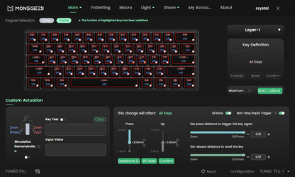 Akko MonsGeek FUN60 60% Mechanical Gaming Keyboard – Magnetic Switch, 8K Rapid Trigger, ARGB HE/TMR Custom Keyboard