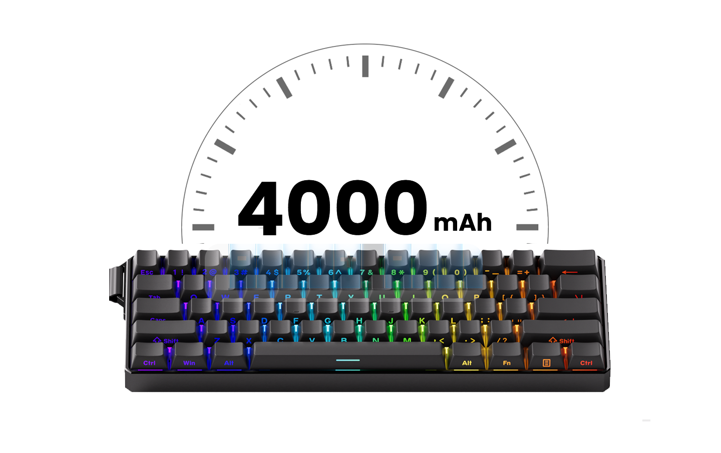 Akko MonsGeek FUN60 60% Mechanical Gaming Keyboard – Magnetic Switch, 8K Rapid Trigger, ARGB HE/TMR Custom Keyboard