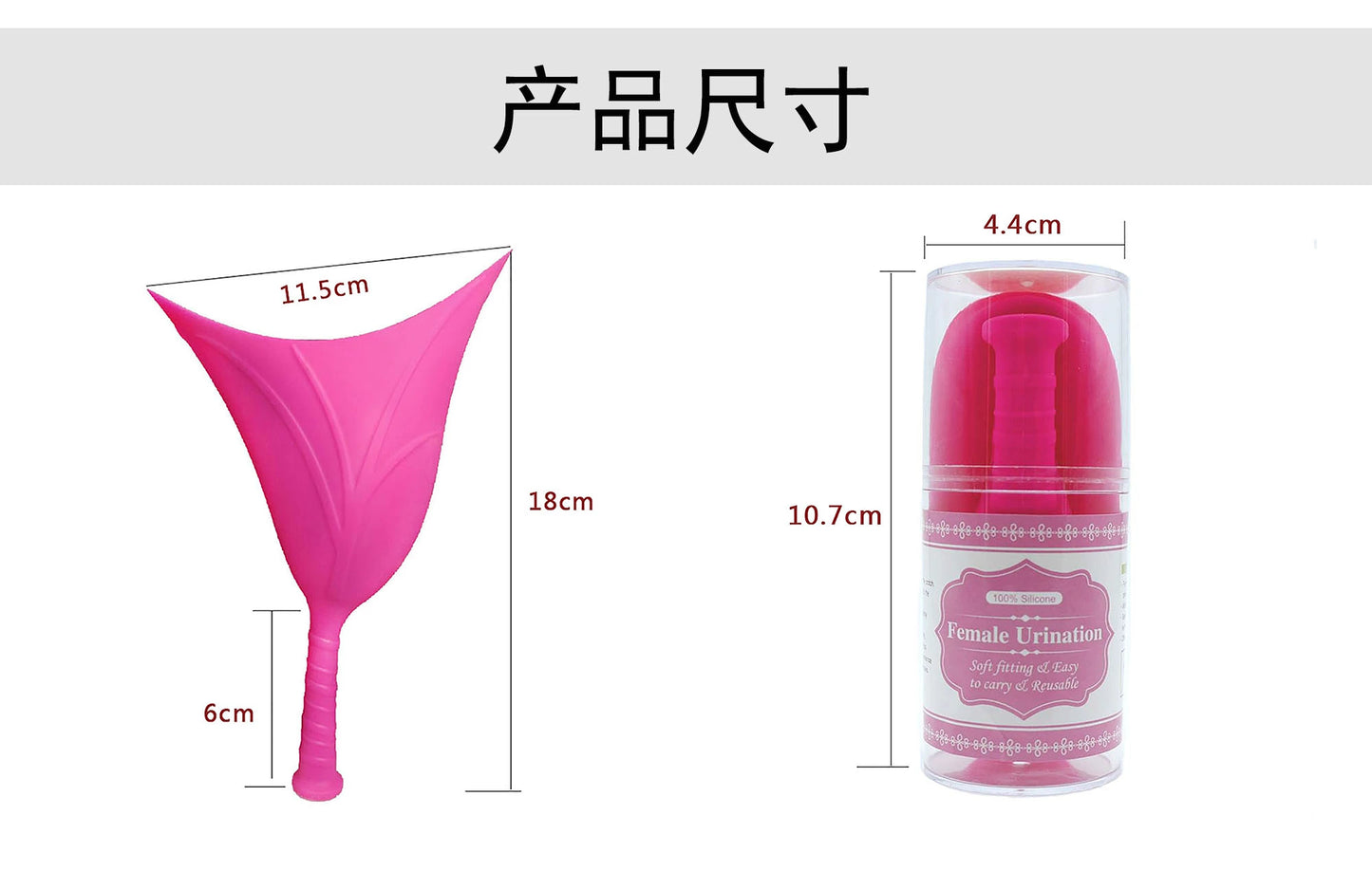 Women’s Portable Standing Urinal — Travel-Friendly Pee Chamber for Car, Pregnancy & Patient Use