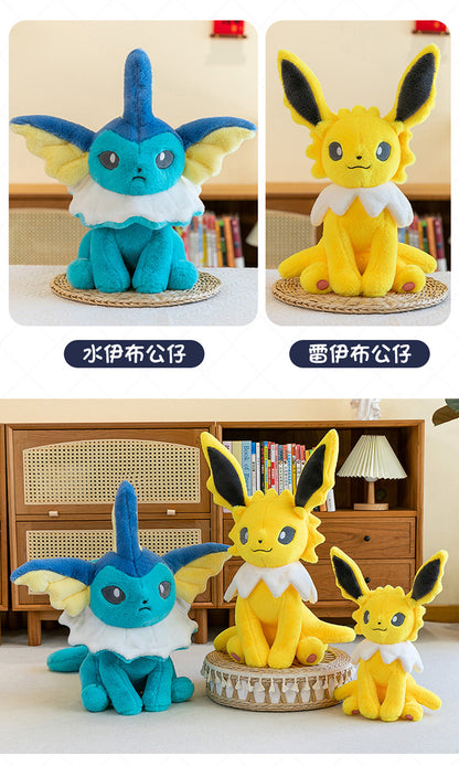 Pokemon Eevee Soft Hug Plush Doll – Vaporeon, Flareon, Jolteon Eeveelution Stuffed Toy Gift for Kids & Fans