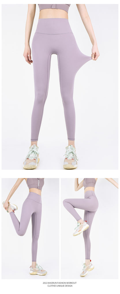 Maxrun Plus Size High Waist Workout Pants – Hip Lifting and Belly Control Fitness Leggings