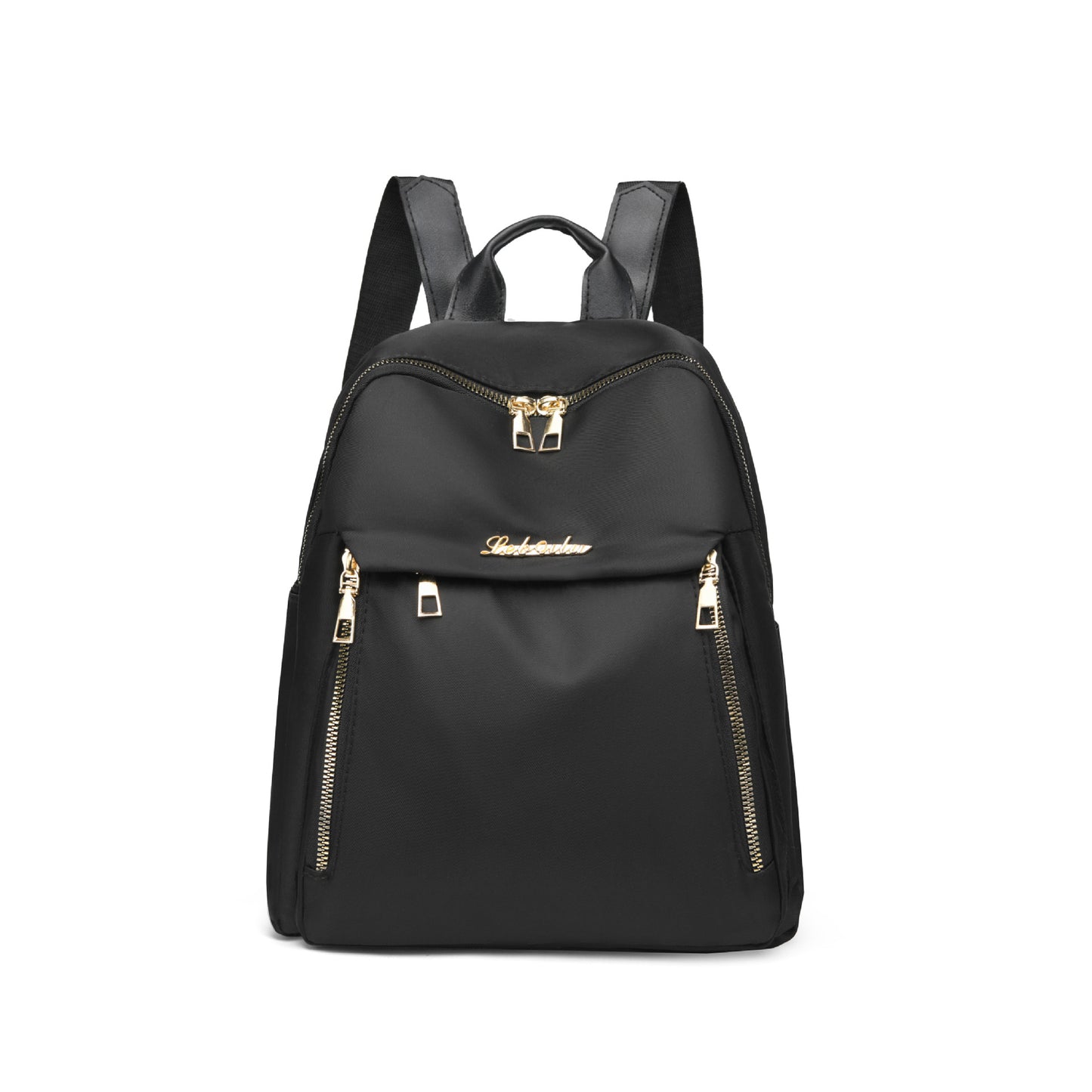 Simple PU Black Large Capacity Backpack - Unisex Travel Bag, Schoolbag for Women, Harajuku High Street Style