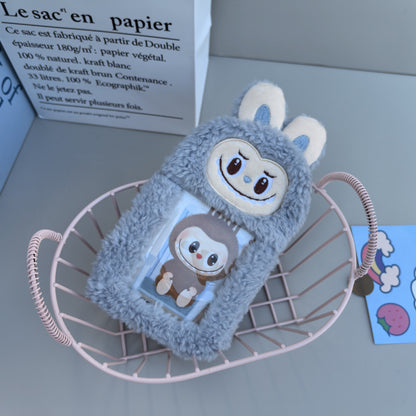 Cartoon Plush Card Wallet — Cute Small Purse for Bank Cards & Storage Bag