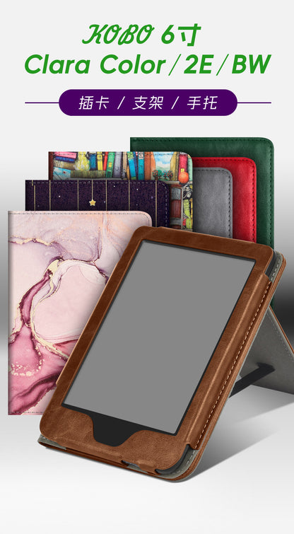 Kobo Clara Colour & Clara 2E 6" Case – Stand Cover with Card Slot Smart Shell for 2024 eReader