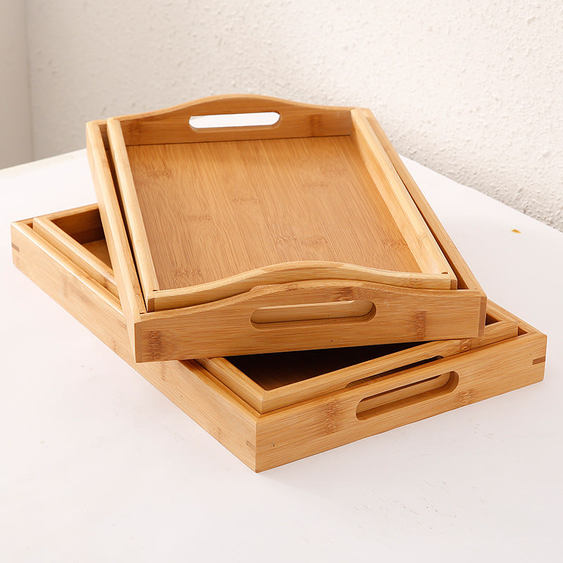Rectangular Bamboo Tray – Household, Restaurant & Hotel Satchel Serving Tray