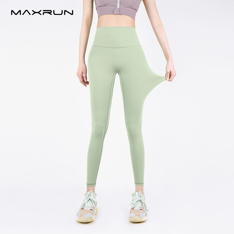 Maxrun Plus Size High Waist Workout Pants – Hip Lifting and Belly Control Fitness Leggings