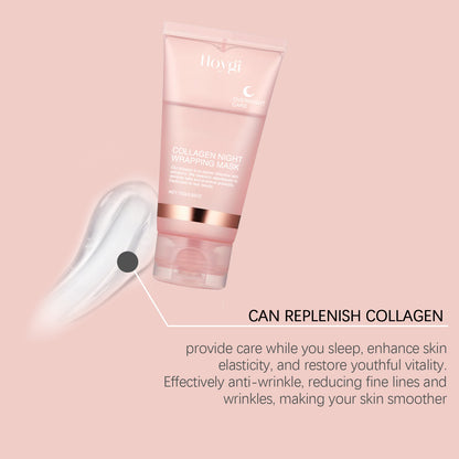 Overnight Collagen Peel-Off Mask Set – Night Mask for Deep Moisturizing
