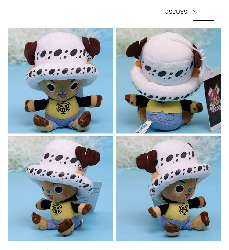 One Piece Plush Keychain Set — 14 Styles Including Tony Chopper, Luffy, Sanji, Sabo, Ace & Law | Anime Cartoon Stuffed Doll Pendant Gifts