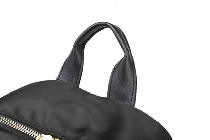 Simple PU Black Large Capacity Backpack - Unisex Travel Bag, Schoolbag for Women, Harajuku High Street Style