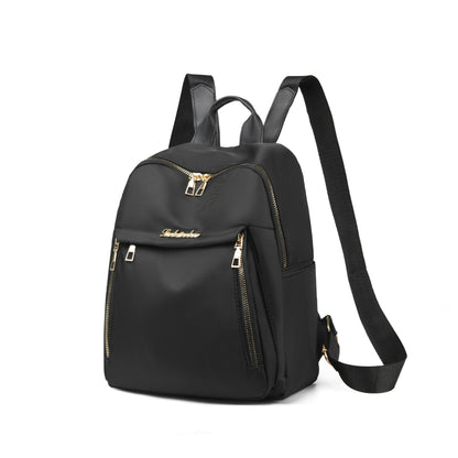 Simple PU Black Large Capacity Backpack - Unisex Travel Bag, Schoolbag for Women, Harajuku High Street Style