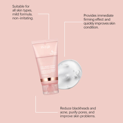 Overnight Collagen Peel-Off Mask Set – Night Mask for Deep Moisturizing