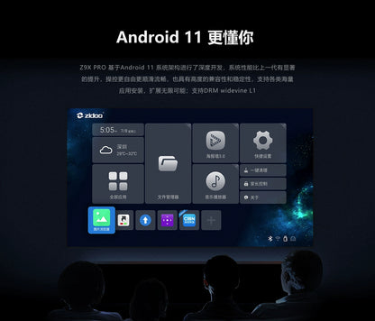 ZIDOO Z9X PRO 4K HDR Media Player — Android 11 TV Box, RTD1619BPD 64-bit Quad-Core, 4GB+32GB, VS10 Image Engine