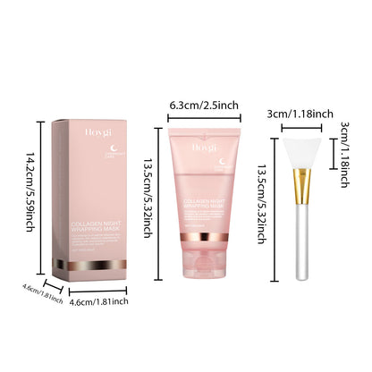 Overnight Collagen Peel-Off Mask Set – Night Mask for Deep Moisturizing